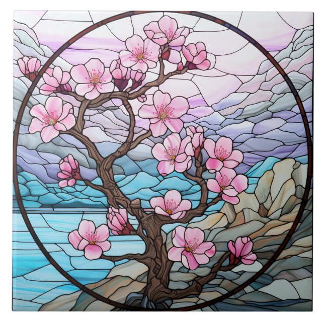 Azulejo De Cerâmica  Stained Glass  (Frente)