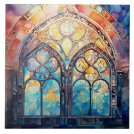 Azulejo De Cerâmica Stained Glass