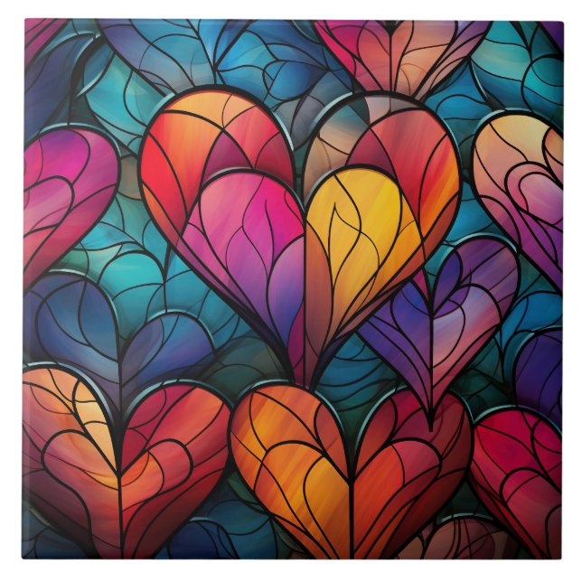 Azulejo De Cerâmica  Stained Glass  (Frente)