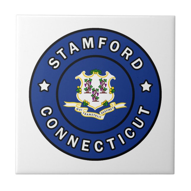 Azulejo De Cerâmica Stamford Connecticut (Frente)