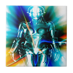 Azulejo De Cerâmica Star Light Robot