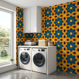 Azulejo De Cerâmica Starburst Em Amarelo