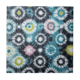 Azulejo De Cerâmica Starburst Tie Dye Design