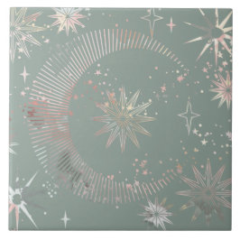 Azulejo De Cerâmica Starburst Verde