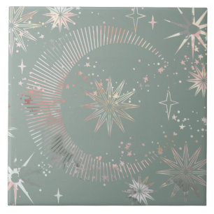 Azulejo De Cerâmica Starburst Verde