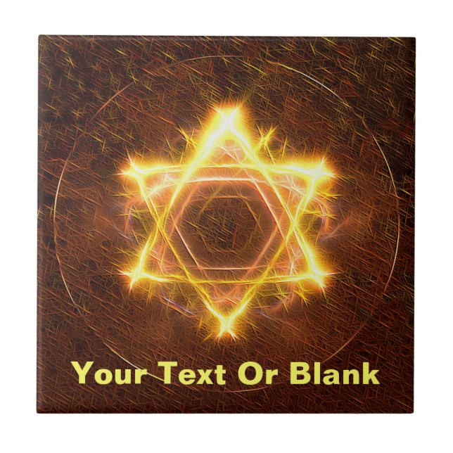 Azulejo De Cerâmica Starfire Star De David (Frente)