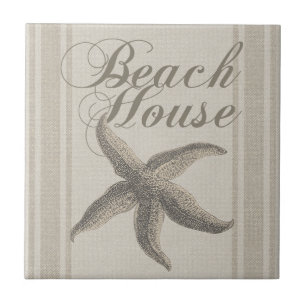 Azulejo De Cerâmica Starfish Beach House Seashore Coastal