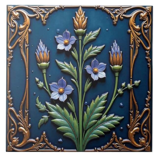 Azulejo De Cerâmica Starlight Deco Flower (Frente)