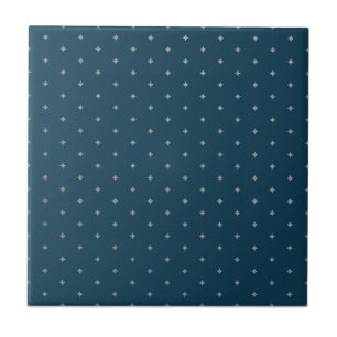 Azulejo De Cerâmica StarNight Silver Stars Blue