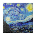Azulejo De Cerâmica Starry Night<br><div class="desc">Belo presente.</div>