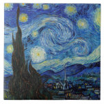 Azulejo De Cerâmica Starry Night, Vincent van Gogh<br><div class="desc">Vincent Willem van Gogh (30 de março de 1853 - 29 de julho de 1890) era um pintor holandês impressionista poste que se encontra entre as figuras mais famosas e influentes da história da arte ocidental. Em pouco mais de uma década, criou cerca de 2.100 trabalhos de arte, incluindo cerca...</div>