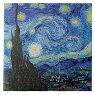 Azulejo De Cerâmica Starry Night, Vincent van Gogh