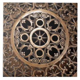 Azulejo De Cerâmica Steampunk antigo do bronze do metal do vaticano