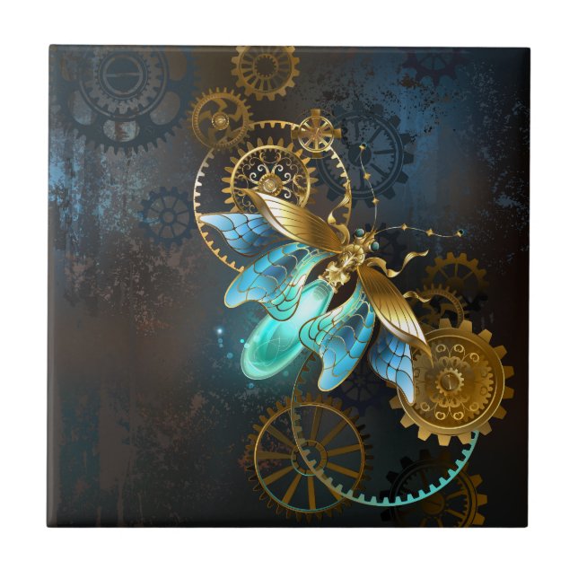 Azulejo De Cerâmica Steampunk Firefly (Frente)