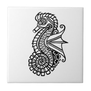 Azulejo De Cerâmica Steampunk Seacavalo Stencil