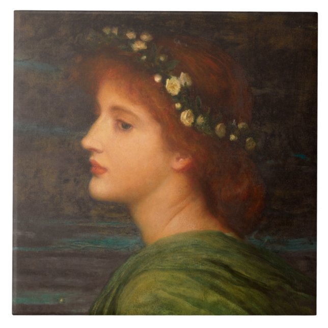 Azulejo De Cerâmica Stella (por Frank Dicksee) (Frente)