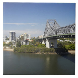 Azulejo De Cerâmica Story Bridge, Rio Brisbane, e Kangaroo