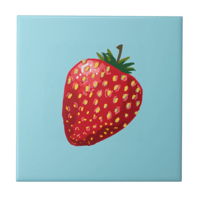 Azulejo De Cerâmica Strawberry (Frente)