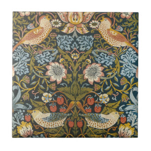 Azulejo De Cerâmica Strawberry Theves por William Morris, Vintage Art