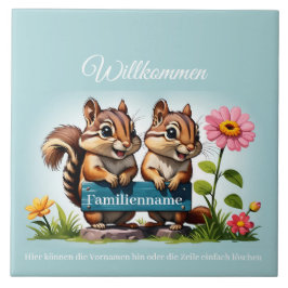 Azulejo De Cerâmica Streifenhörnchen informieren