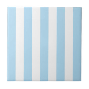Azulejo De Cerâmica Stripes Azuis, Listras Brancas, Padrão Stripe