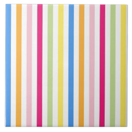 Azulejo De Cerâmica Stripes Coloridas