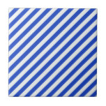 Azulejo De Cerâmica Stripes de combinação azul real de Shirley Taylor<br><div class="desc">A combinação real azul listra o azulejo cerâmico. Clique no botão Personalizar para adicionar seu texto. A imagem pode ser rodada ou redimensionada. Imagens Copyright © Shirley Taylor. Todos os direitos reservados.</div>