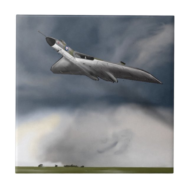 Azulejo De Cerâmica Strom Front Scramble, Vulcan B2 1966 (Frente)
