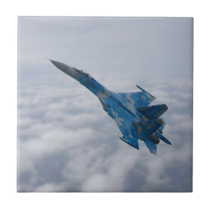 Azulejo De Cerâmica SU-27 Flandres Acima Das Nuvens