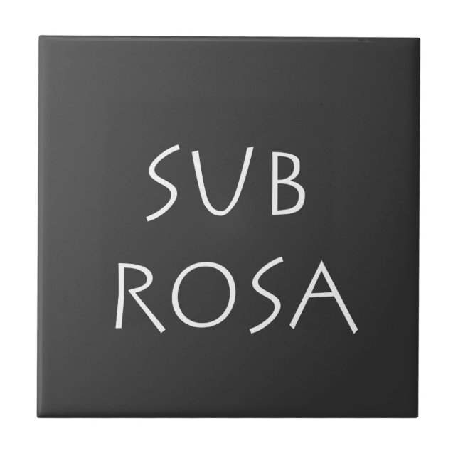 Azulejo De Cerâmica Sub Rosa (Frente)