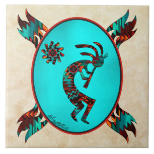 Azulejo De Cerâmica Sudoeste Kokopelli