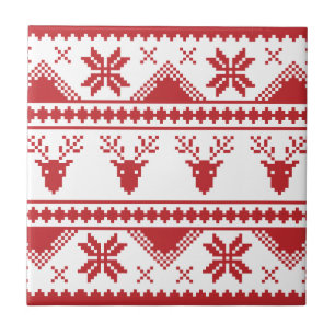 Azulejo De Cerâmica suéter de natal feio