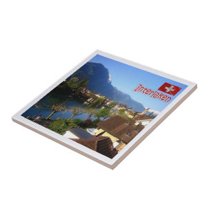 Azulejo De Cerâmica suiça zCH026 INTERLAKEN -