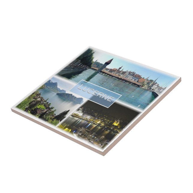 Azulejo De Cerâmica suiça zCH043 LUCERNE, (Lateral)