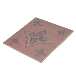 Azulejo De Cerâmica Sujo Grunge Efeito de Perturbação Cerâmica Trivet