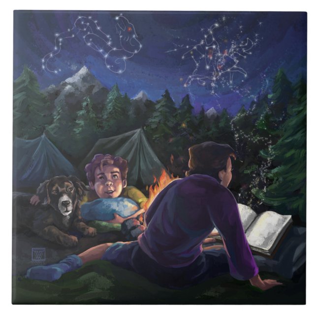 Azulejo De Cerâmica Summer Knights (Frente)