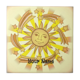 Azulejo De Cerâmica Sun Stars