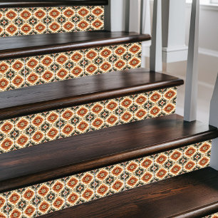 Azulejo De Cerâmica Sunburst Russo marroquino - Terracotta & Cream