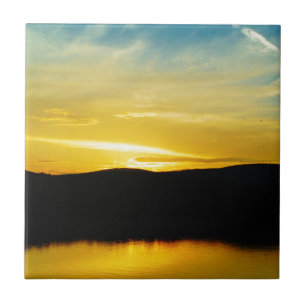Azulejo De Cerâmica Sunset Amarelo do Lago Mt