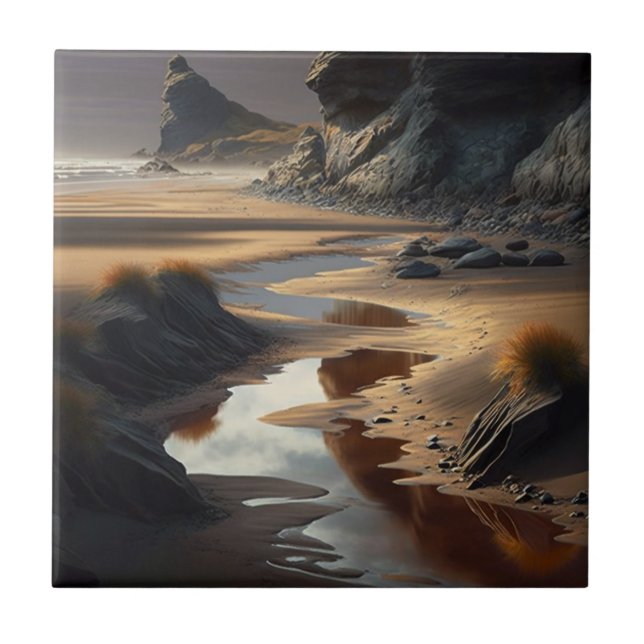 Azulejo De Cerâmica Sunset Shore (Frente)