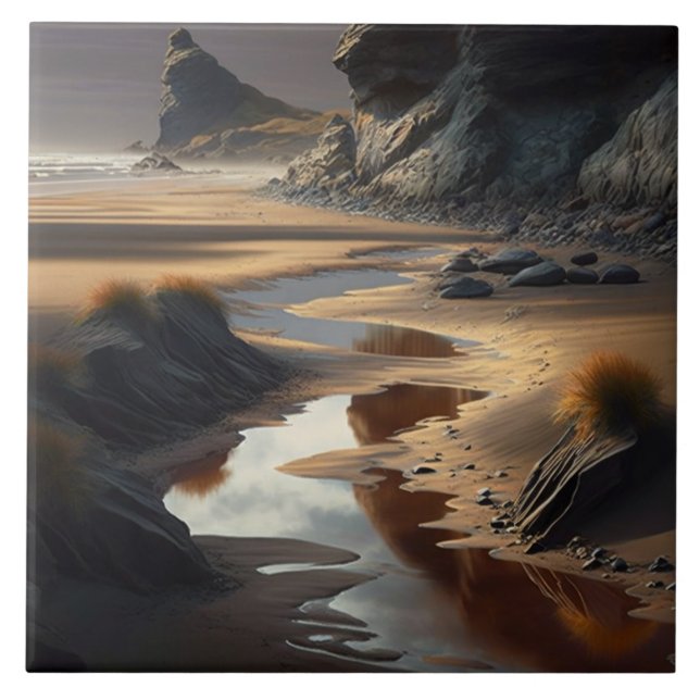 Azulejo De Cerâmica Sunset Shore (Frente)