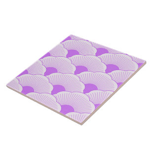 Azulejo De Cerâmica Sunset, violeta tonal, textura concreta