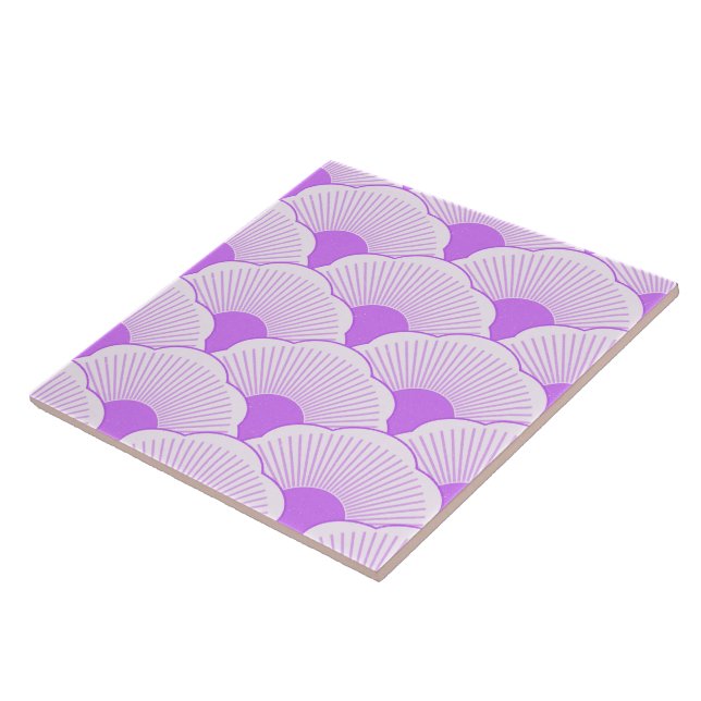 Azulejo De Cerâmica Sunset, violeta tonal, textura concreta (Lateral)