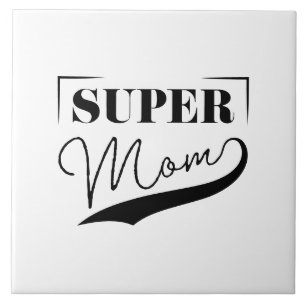 Azulejo De Cerâmica Super Mãe