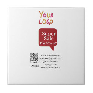 Azulejo De Cerâmica super promoção de negócios desconto ler código QR