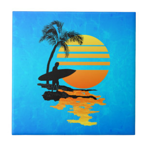 Azulejo De Cerâmica Surf Sunrise
