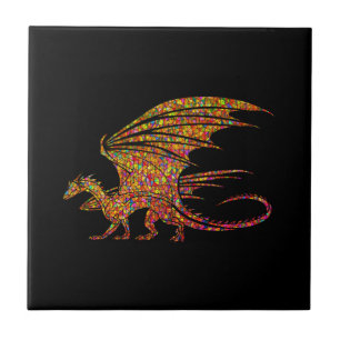 Azulejo De Cerâmica Surpreendente Dragão Mosaico Bag