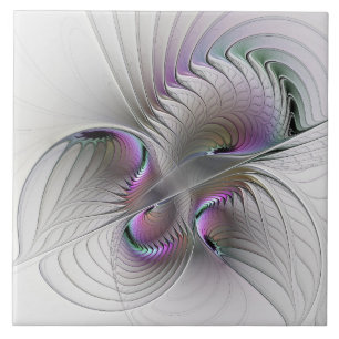 Azulejo De Cerâmica Surreal Shy Beauty Modern Abstrato Fractal Art
