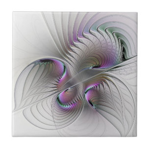 Azulejo De Cerâmica Surreal Shy Beauty Modern Abstrato Fractal Art