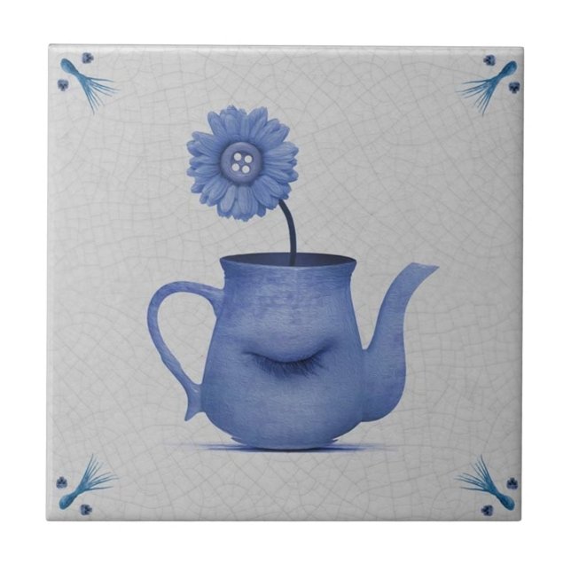 Azulejo De Cerâmica Surrealismo 006 (Frente)